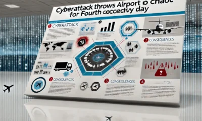 Ongoing Cyberattack Disrupts Airport Operations for Fourth Consecutive Day