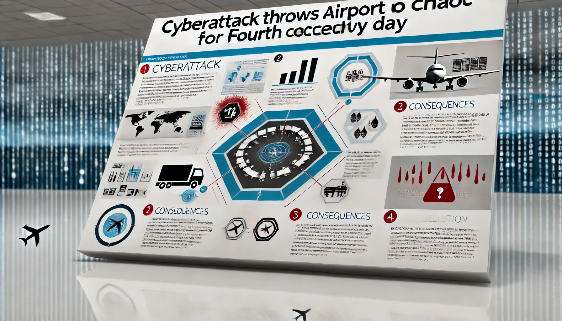 Ongoing Cyberattack Disrupts Airport Operations for Fourth Consecutive Day