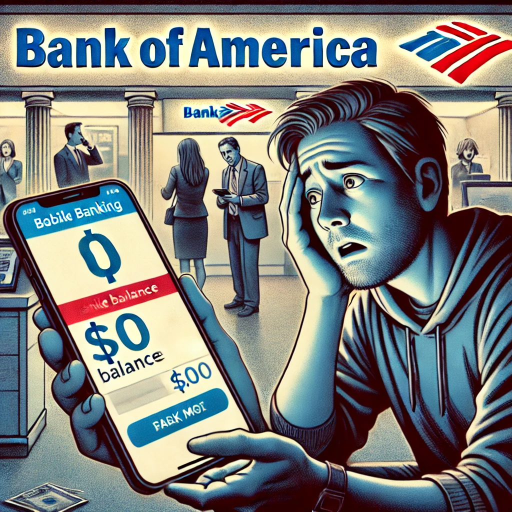 Bank of America Outage Causes Panic as Accounts Show Empty Balances