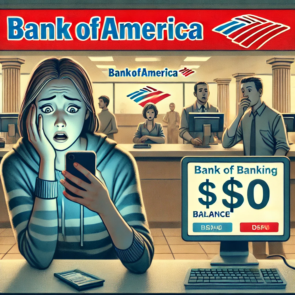 Bank of America Outage Causes Panic as Accounts Show Empty Balances