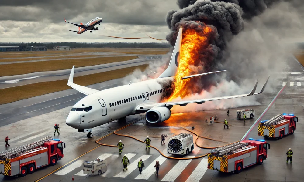 Boeing 737-800 Engine Catches Fire Before Takeoff, Passengers Evacuate Safely