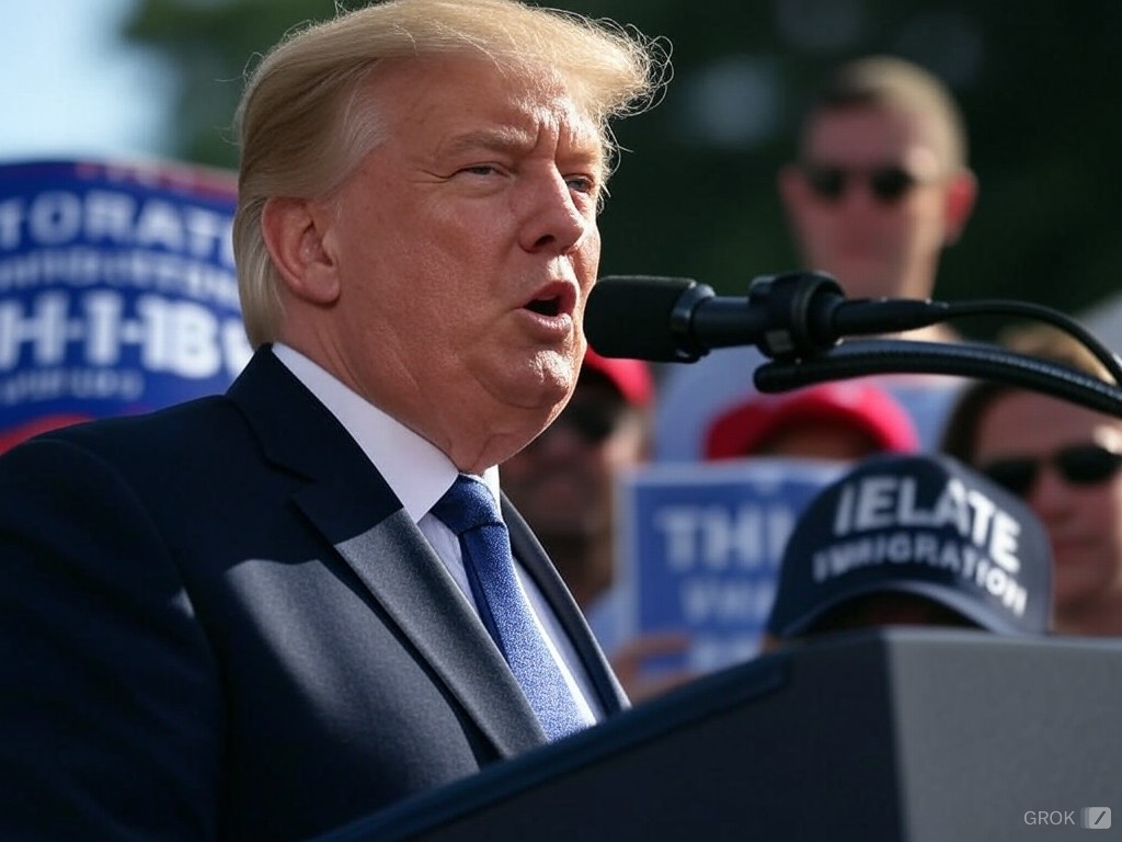 Trump Backs H-1B Visas Amid Immigration Debate on the Right Trump Backs H-1B Visas Amid Immigration Debate on the Right