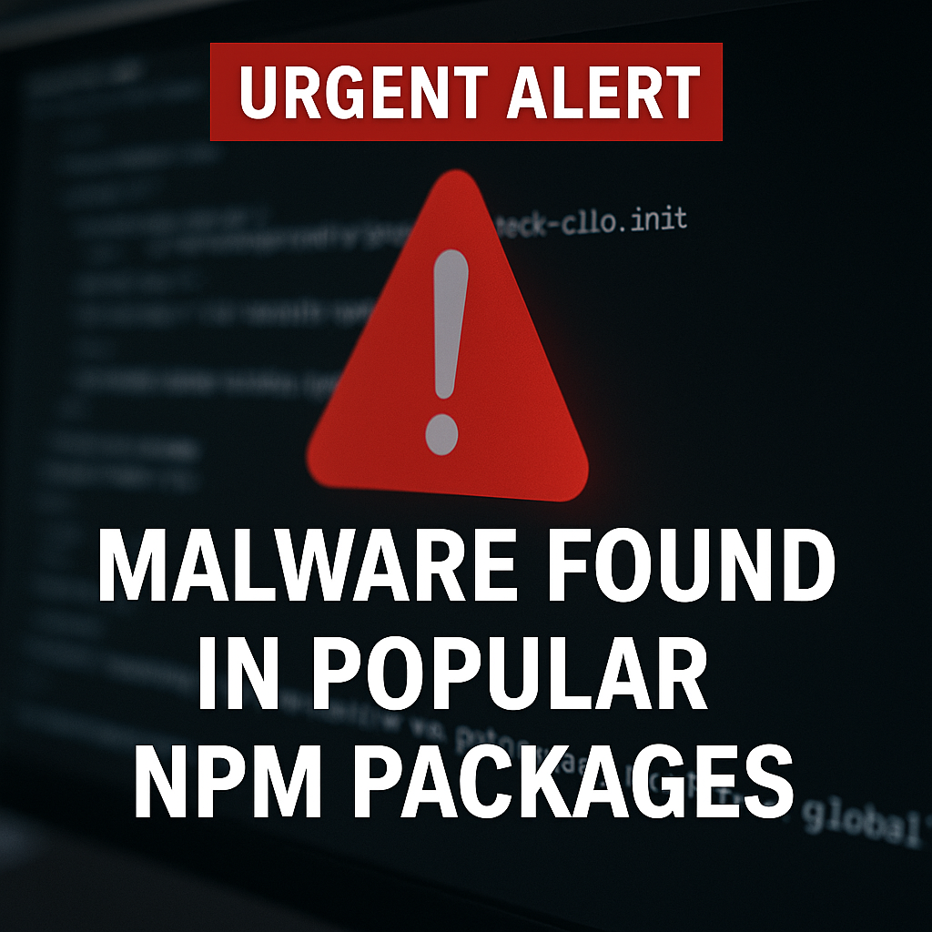 Developers Beware: Malicious Code Found in Widely-Used NPM Packages—Act Now