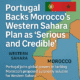 Western Sahara Breakthrough: Portugal Endorses Morocco’s Peace Initiative
