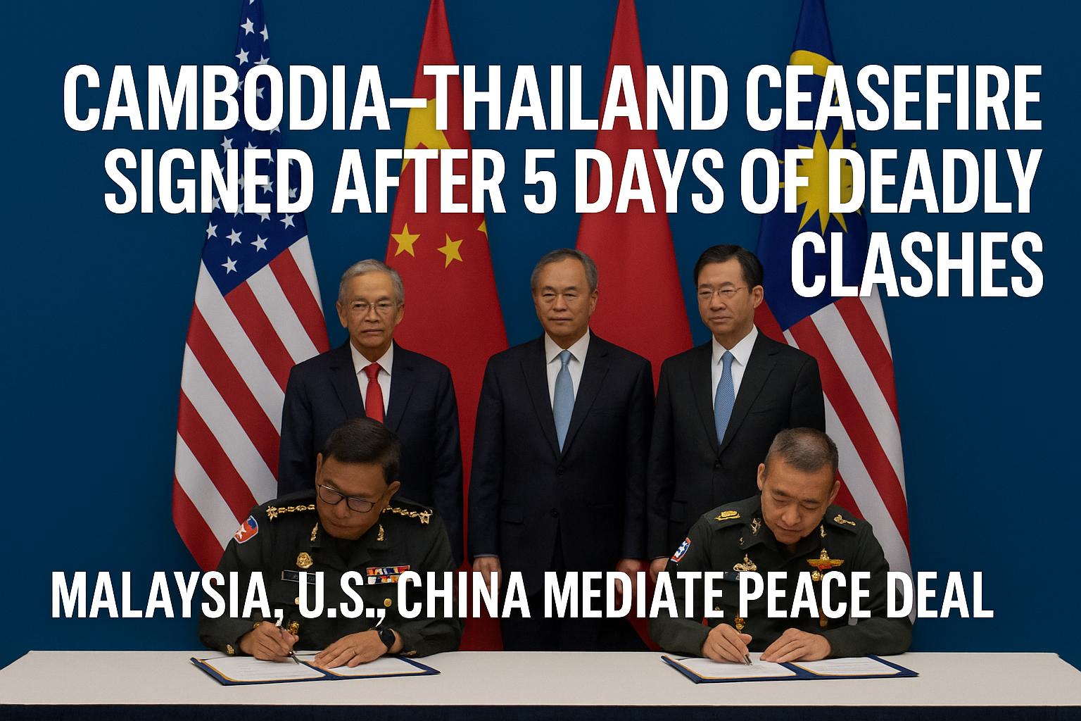 From Conflict to Compromise: Cambodia–Thailand Border Ceasefire Reached