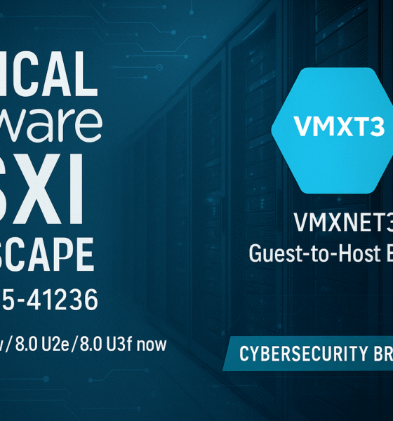 Critical VMware ESXi VM Escape: Patch CVE-2025-41236 Now