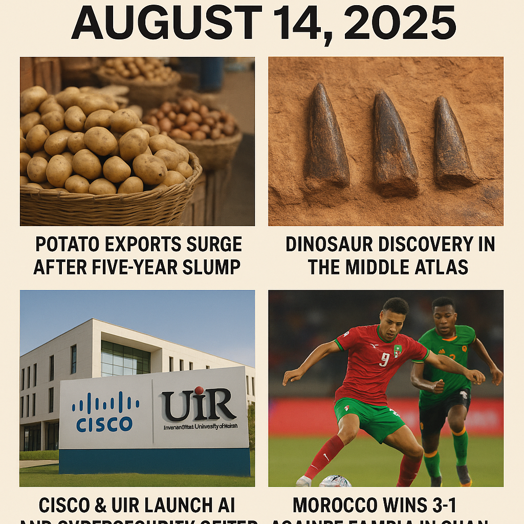 From Potatoes to Paleontology: Morocco’s Big Wins on August 14, 2025
