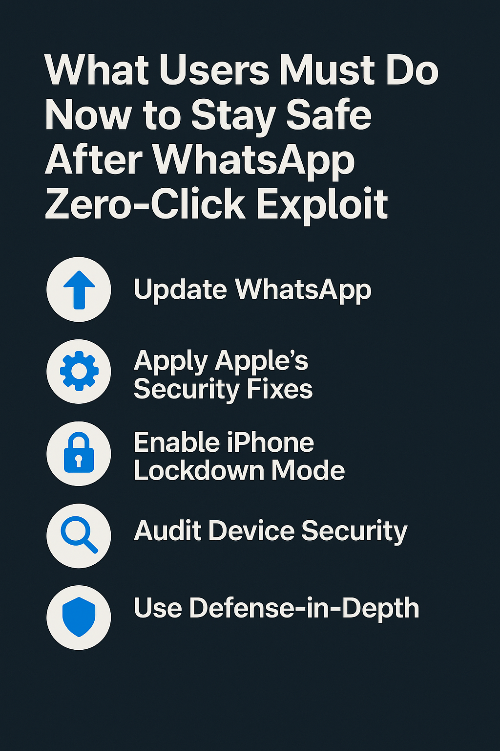 What Users Must Do Now to Stay Safe After WhatsApp Zero-Click Exploit